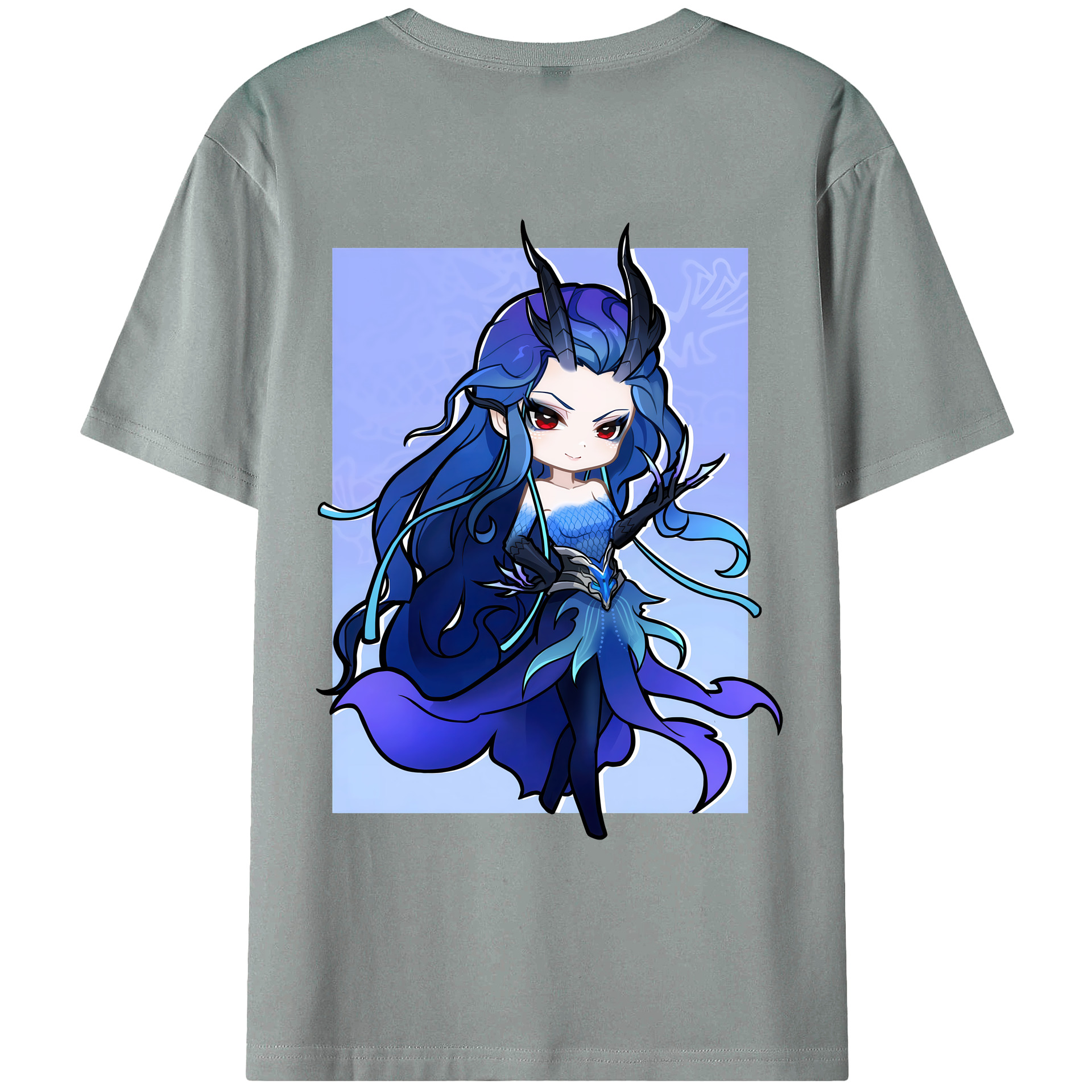 （画像用） Ne Zha 2 ナタ 魔童の大暴れ 綿100％ メンズ半袖Tシャツ（バックプリント） 通気性